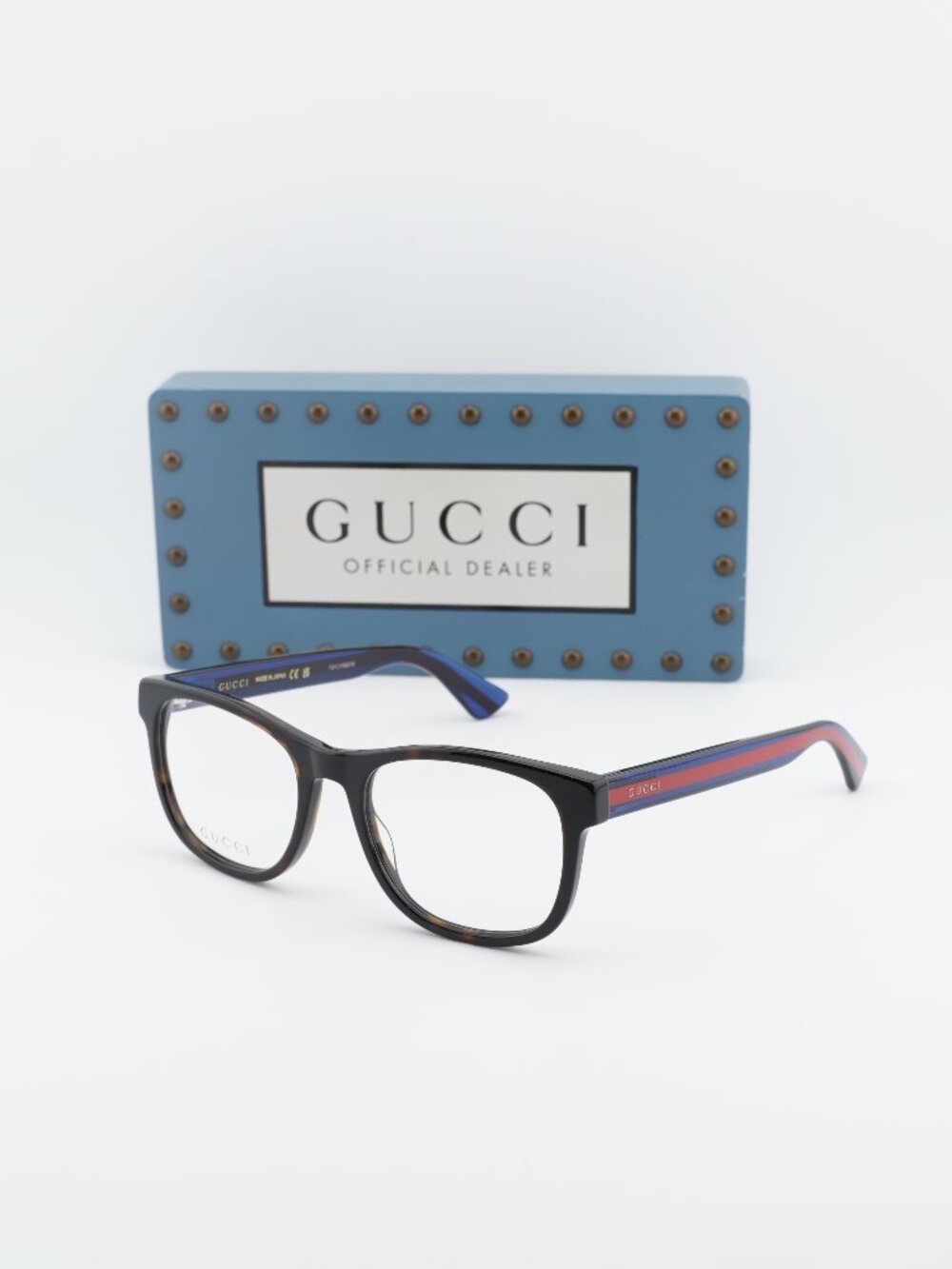 Gucci GG0004ON 003 Square Eyeglasses 53mm - Havana